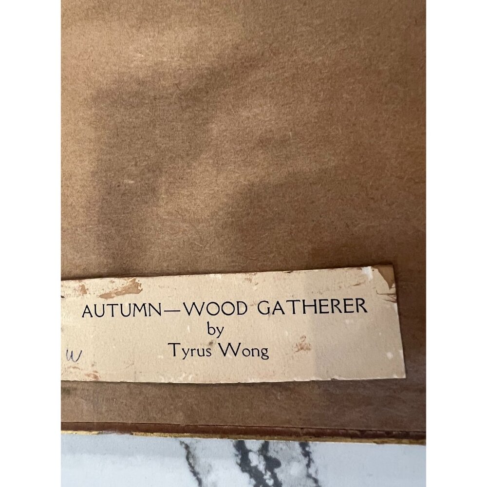 Tyrus Wong Framed VTG Watercolor Prints a Trio of Seasons, Disney Famed Artist - Picture 7 of 10